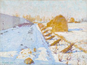 Zimní slunce a stín od Robert William Vonnoh