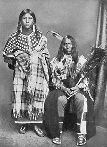 Náčelník Siouxů a jeho squaw, 1912