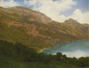 Pohled z Rigi s výhledem na jezero Lucerne, 1857 od Robert Zund