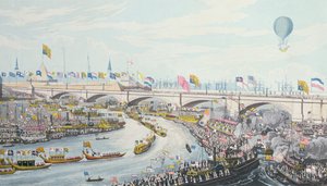 Otevření New London Bridge, král William IV a královna Adelaide, 1831