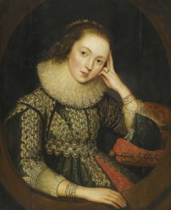 Mary Stuartovna, skotská královna (olej na dřevě)