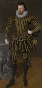 Portrét muže, pravděpodobně Sir John Scott (1564-1616), cca 1600-1605 (olej na plátně)