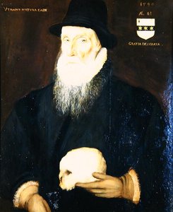 Sir Edward Grimston (1529-1610) jako starý muž (olej na plátně)