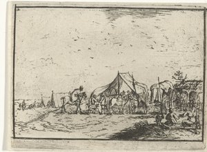 tábor Krajiny s tábořišti (název série) od Robert van den Hoecke