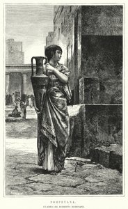 Žena z Pompejí (litho) od Roberto Bompiani