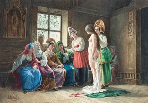Výběr nevěsty, počátek 19. století. od Roberto Roberti