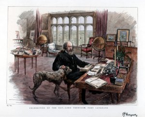 Alfred Lord Tennyson 1809-1892, laureát básníka, 1884. od Roberts