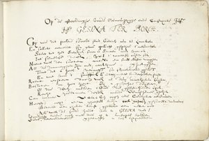 Báseň o Gesina ter Borch (část první) Na obrázku slavného a nápadného Juffr./ Juffr. Gesina Ter Borch (titul na objektu) od Robertus Altius (signed by artist)