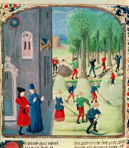 Paní Lat 1173 Výroba sena a dřeva, z hodin Charles d