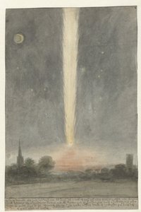 Ocasní hvězda nad Beverwijkem, 1680 od Rochus van Veen (attributed to)