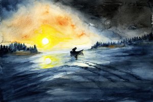 Kánoe na Zlatém jezeře od RodMacIver