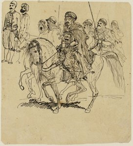 Arabští jezdci od Rodolphe Bresdin