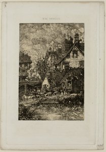 Vstup do vesnice z Revue Fantaisiste od Rodolphe Bresdin