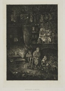 Vlámský interiér, z Revue Fantaisiste od Rodolphe Bresdin