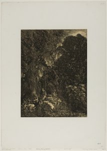 Svatá rodina s jeleny od Rodolphe Bresdin