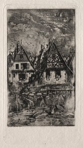 Tržiště se slunečníky, 1866. od Rodolphe Bresdin