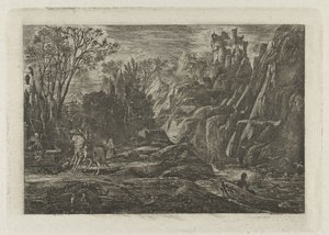 Ruiter en dood in het landschap Rytíř a smrt Stará legenda od Rodolphe Bresdin