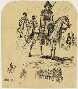 Ruská kavalerie od Rodolphe Bresdin