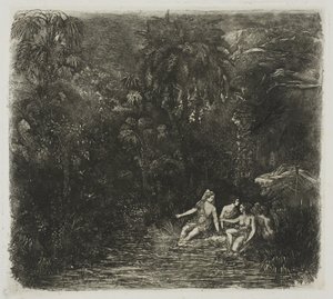 Bathers under the Palms od Rodolphe Bresdin