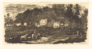 Hospodářský dvůr od Rodolphe Bresdin