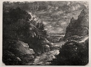 Horský potok, 1871. od Rodolphe Bresdin