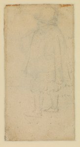 Muž viděný zezadu (verso) od Roelandt Jacobsz and Bruegel Pieter the Elder Savery