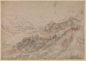 Horská krajina - údolí Inn v Tyrolsku, 1607
