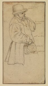 Sedlák nesoucí zavařovací sklenici, recto, 16. stol od Roelandt Jacobsz. Savery