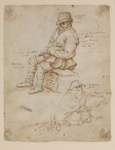 Dvě sedící postavy (verze) od Roelandt Jacobsz. Savery