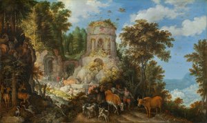 Krajina s útěkem do Egypta, 1624.