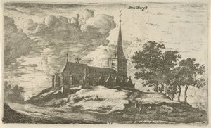 Kostel v Nederhorst den Berg Den Bergh (název na objektu) od Roelant Roghman