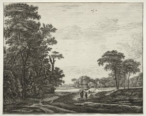 Šest pohledů v Haagském lese: Plate 2 od Roelant Roghman