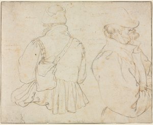 Dva čeští rolníci v poloviční délce, c. 1605-1610. od Roelant Savery