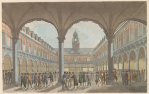 Burza cenných papírů v Amsterdamu, asi 1825 Burza cenných papírů v Amsterdamu / La Bourse à Amsterdam (název na předmětu)