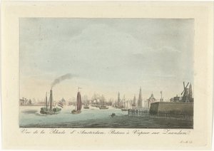 Pohled na přístav Amsterdam Vue de la Rhade d