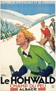 Le Hohwald, cca 1930 (barevná litografie)