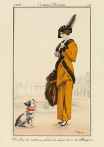 Talíř 43 z knihy "Costumes Parisiens