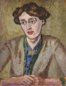 Virginia Woolfová (1882-1941) (olej na palubě)