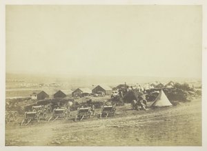 Dělostřelecké vozy, Balaklava v dálce od Roger Fenton