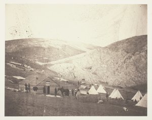 Tábor 4. dragounské gardy poblíž Karyni od Roger Fenton