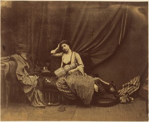 Zamyšlená odaliska od Roger Fenton