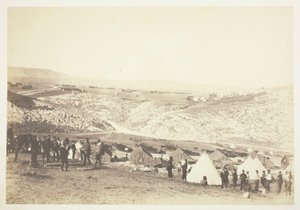 Tábor jízdního dělostřelectva od Roger Fenton