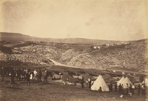 Tábor jízdního dělostřelectva od Roger Fenton
