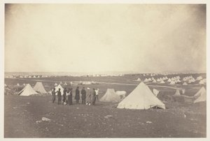 Ubikace generála Bosqueta při pohledu směrem k farmě Mackenzie od Roger Fenton
