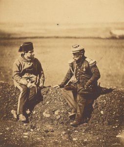Generál Cisse a štábní důstojník. od Roger Fenton