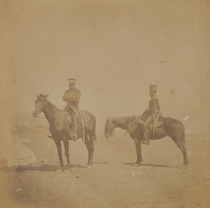 Generál sir John Pennefather a sanitář, 1855 od Roger Fenton