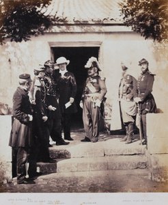 Group at Headquarters, z alba 52 fotografií spojených s krymskou válkou, 1855 od Roger Fenton