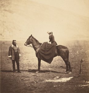 Henry Duberly Esq., Paymaster, 8th Hussars  Mrs. Duberly. od Roger Fenton