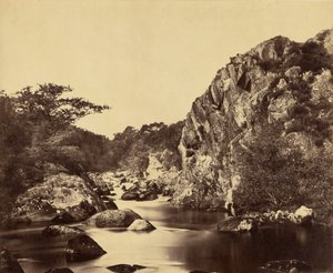 Volavčí tůň na řece Lledr od Roger Fenton
