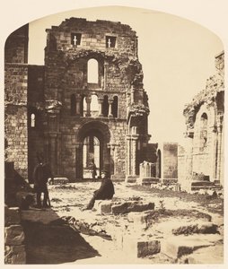 Interiér, převorství Lindisfarne, západní konec od Roger Fenton